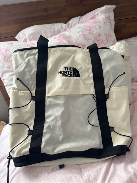 The North Face Handbags - The North Face Cream and Black Utility Tote